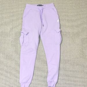 Lilac Cargo Joggers